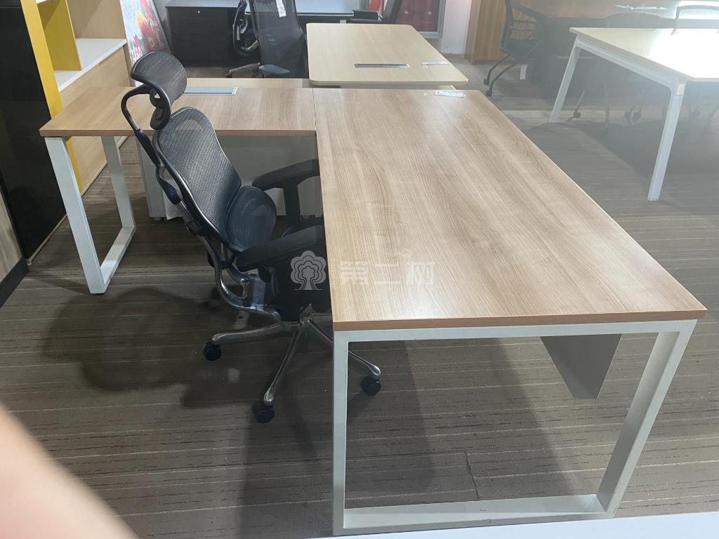 9成新美时Lamex二手班台老板桌经理桌L型办公桌电脑桌