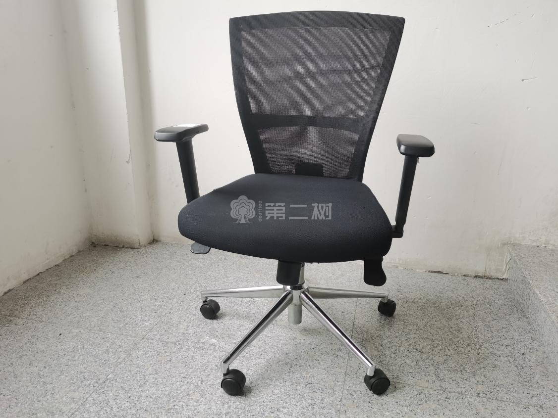 黑色网布二手办公椅电脑椅职员椅转椅会议椅座椅