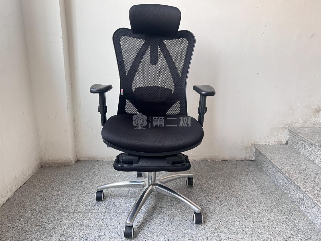 西昊二手网布人体工学椅转椅办公椅电脑椅职员椅黑色