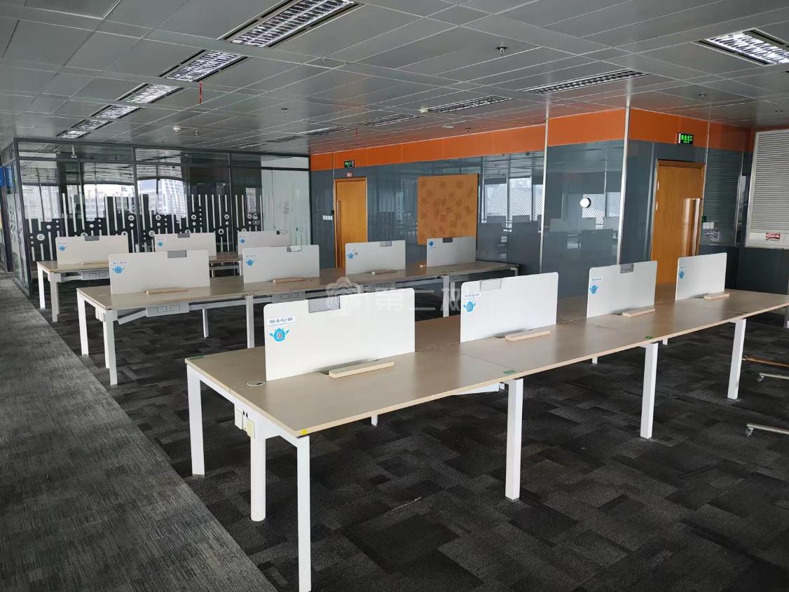 圣奥二手职员桌员工办公桌屏风工位开放式电脑桌子 枫木色