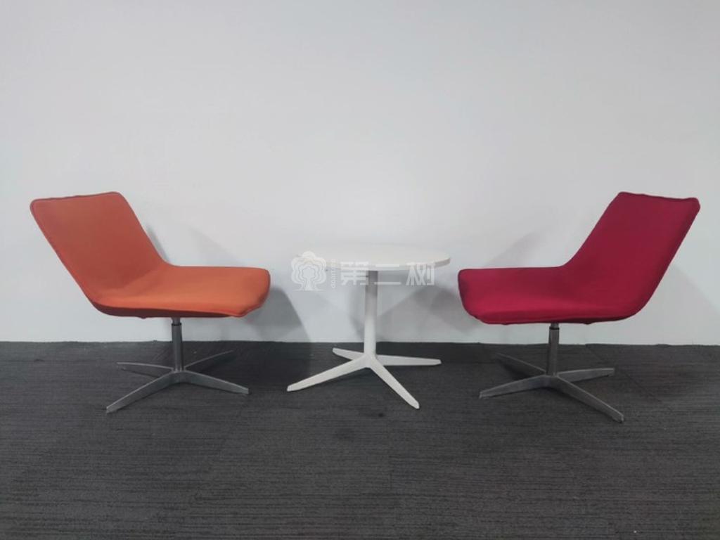 9成新诺伟二手沙发椅洽谈椅休闲沙发茶几