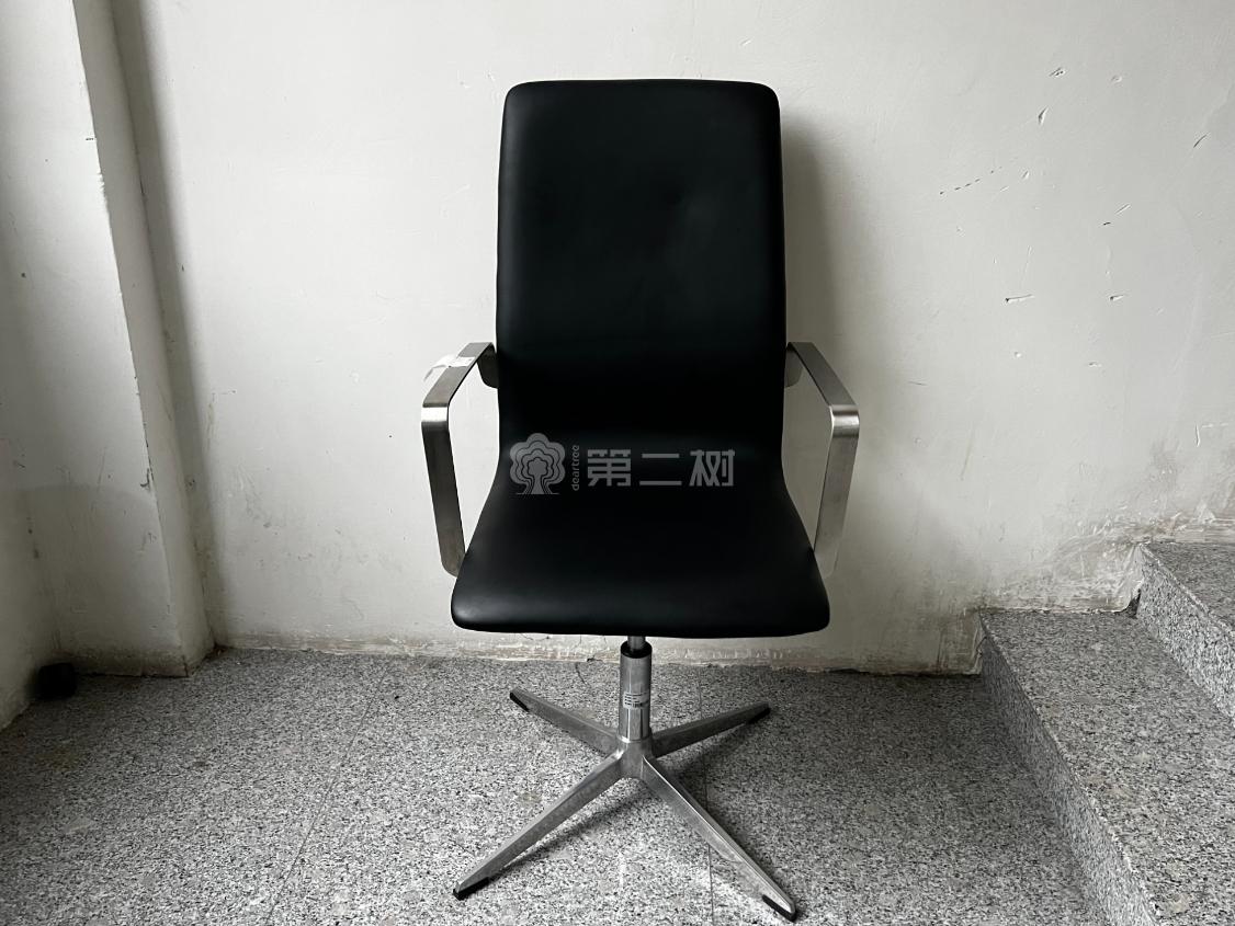国产品牌二手皮质办公椅转椅电脑椅黑色椅子洽谈椅