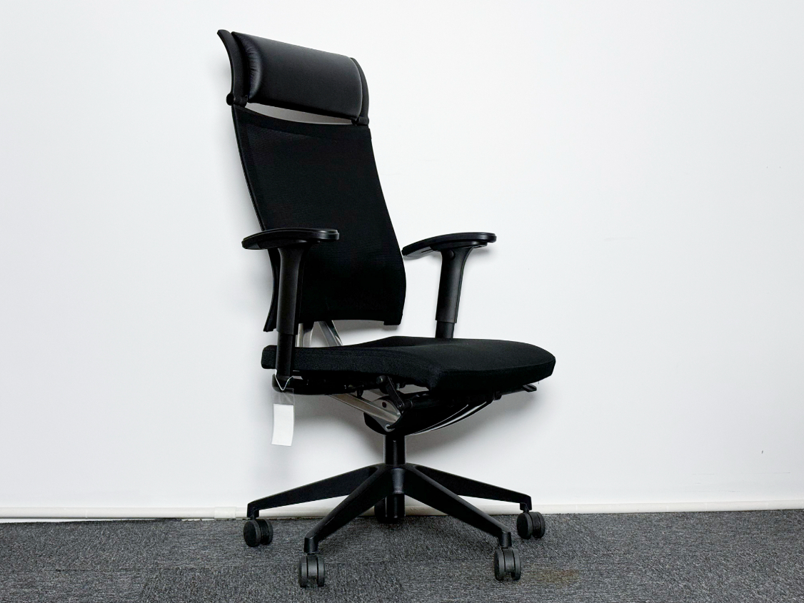 美时Lamex二手办公椅电脑椅职员椅带头枕椅子转椅