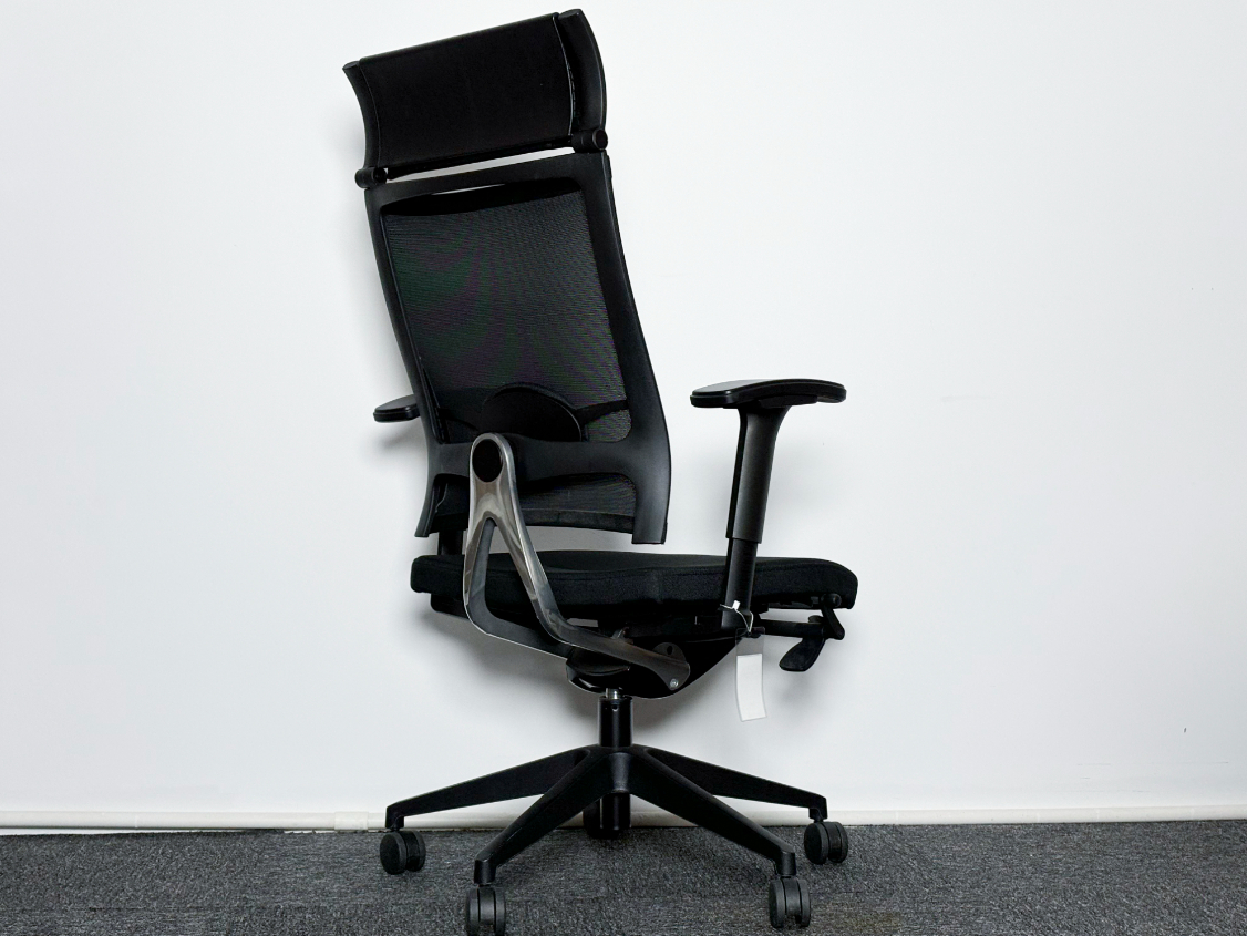 美时Lamex二手办公椅电脑椅职员椅带头枕椅子转椅