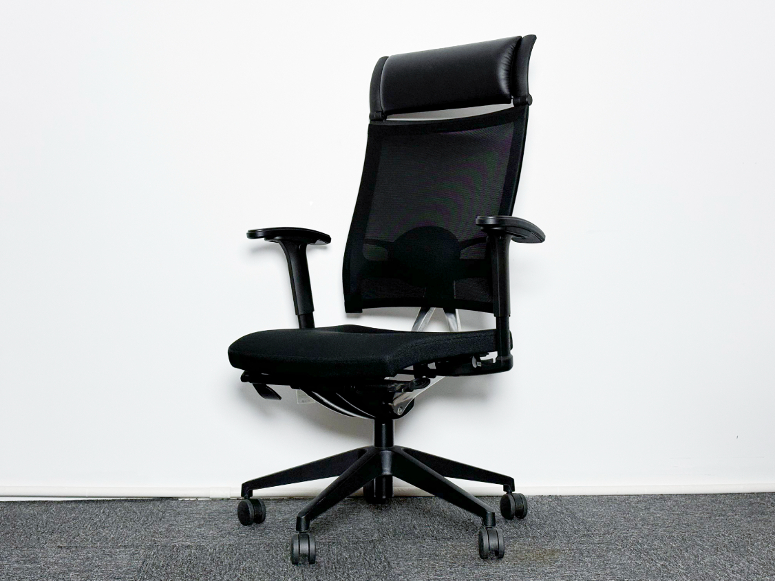 美时Lamex二手办公椅电脑椅职员椅带头枕椅子转椅