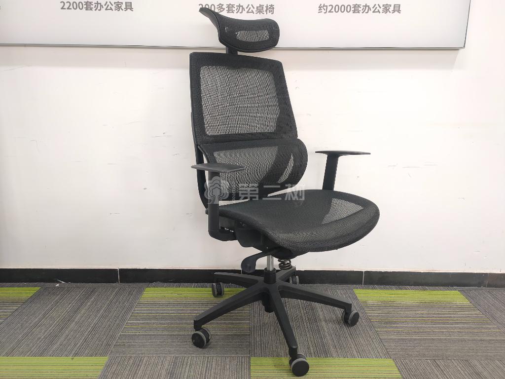 网布二手办公椅电脑椅职员椅黑色转椅人体工学椅