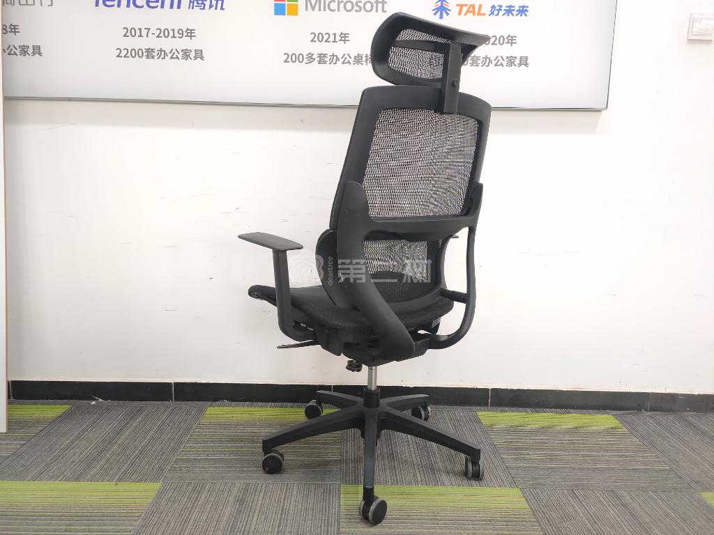 网布二手办公椅电脑椅职员椅黑色转椅人体工学椅