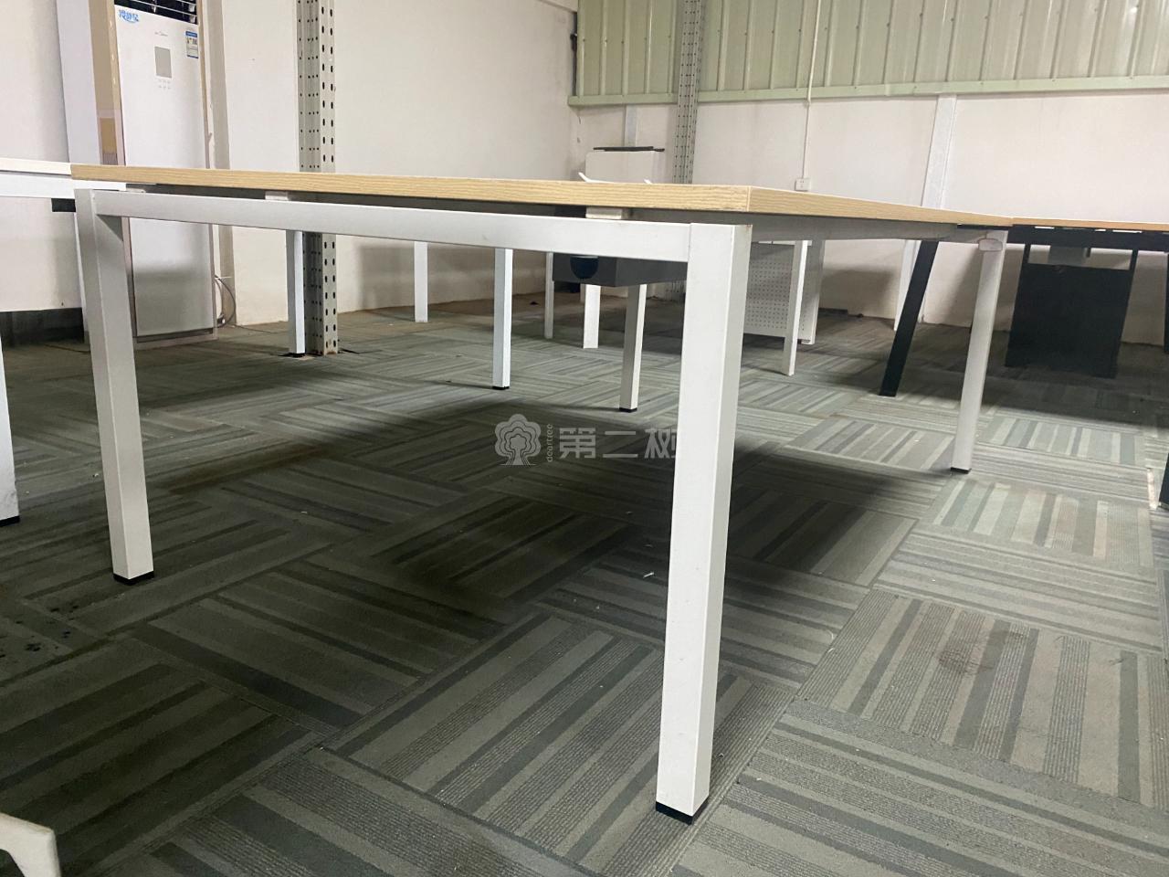 欧林Onlead二手会议桌枫木色长条桌开会桌子带线盒