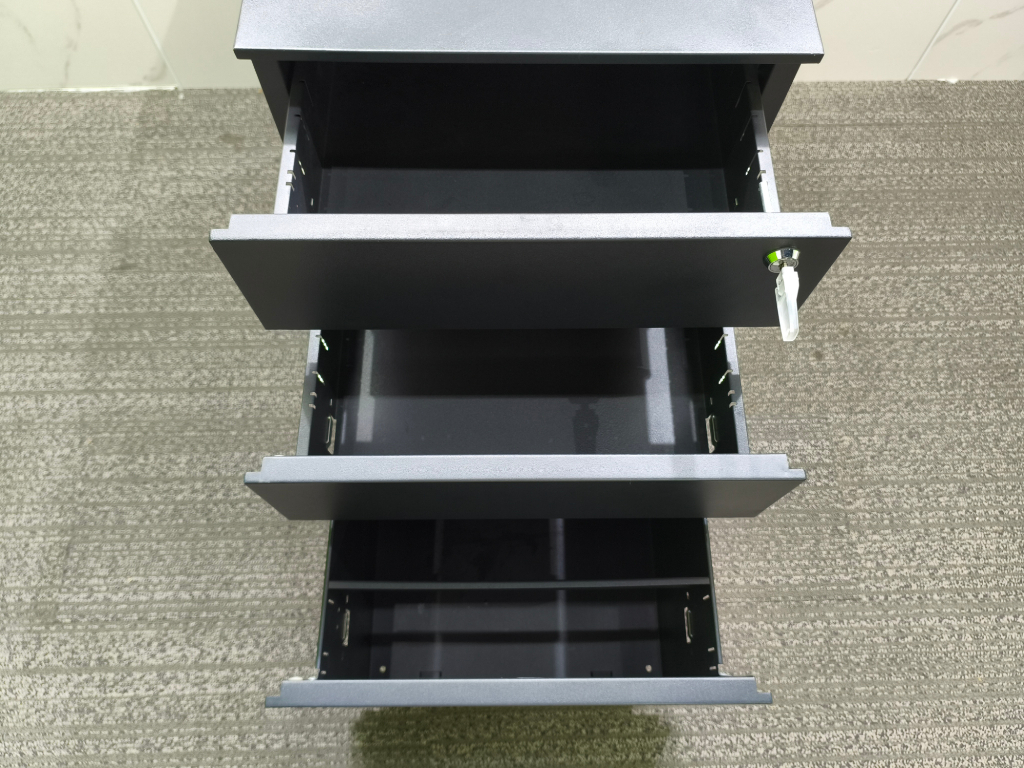 圣奥二手活动柜小推柜桌下三抽柜钢制柜子储物柜抽屉柜