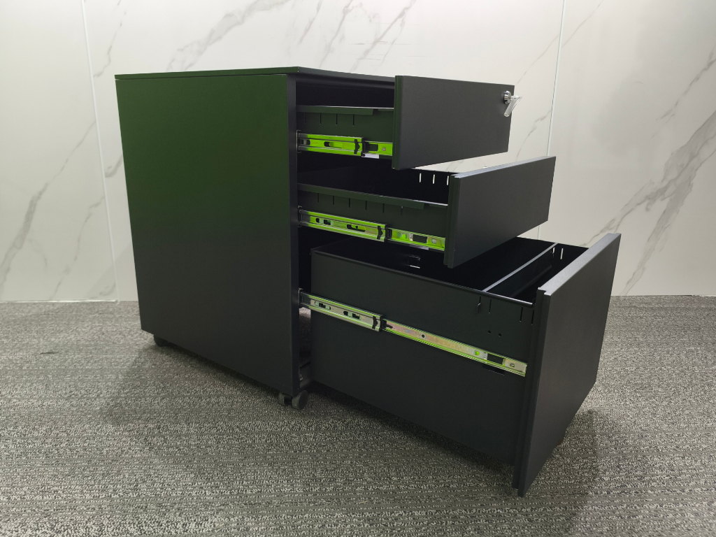 圣奥二手活动柜小推柜桌下三抽柜钢制柜子储物柜抽屉柜