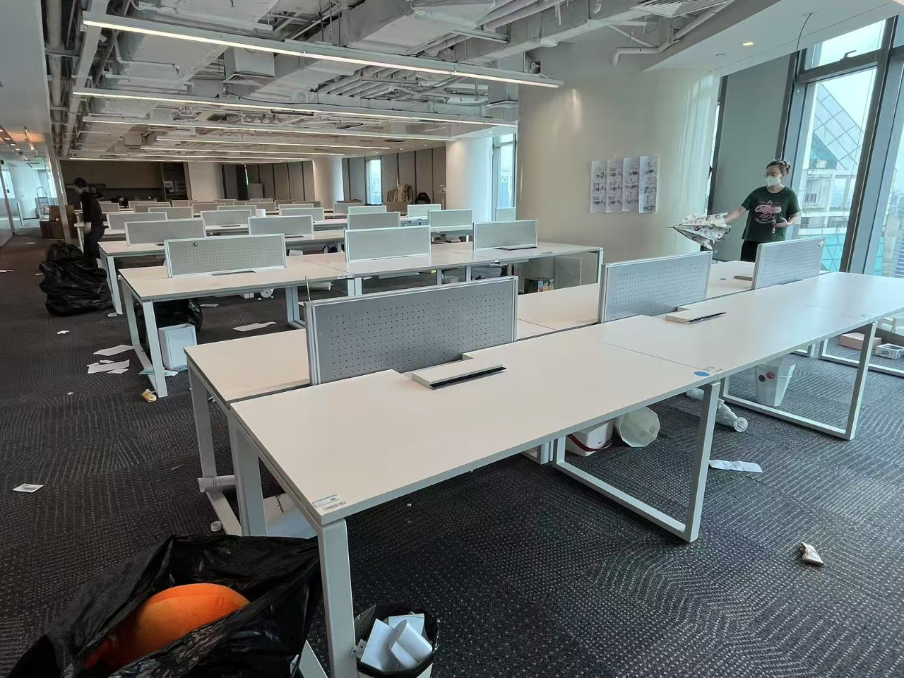 科誉二手办公桌电脑桌职员桌屏风工位员工长条桌子