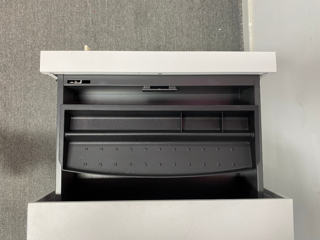 国誉Kokuyo二手活动柜钢制小推柜三抽柜子储物柜桌下柜