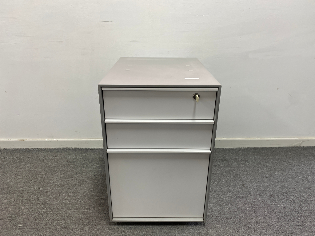 国誉Kokuyo二手活动柜钢制小推柜三抽柜子储物柜桌下柜