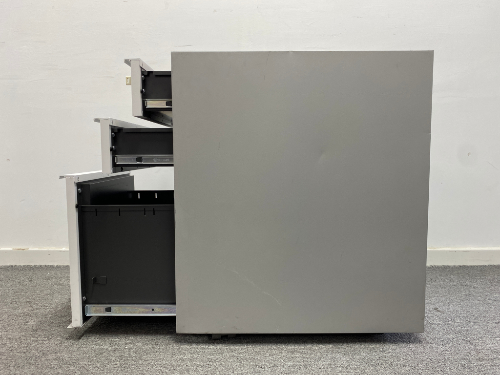 国誉Kokuyo二手活动柜钢制小推柜三抽柜子储物柜桌下柜