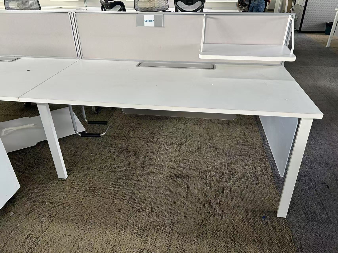 9成新欧林二手办公桌员工屏风工位卡座职员桌长条桌子