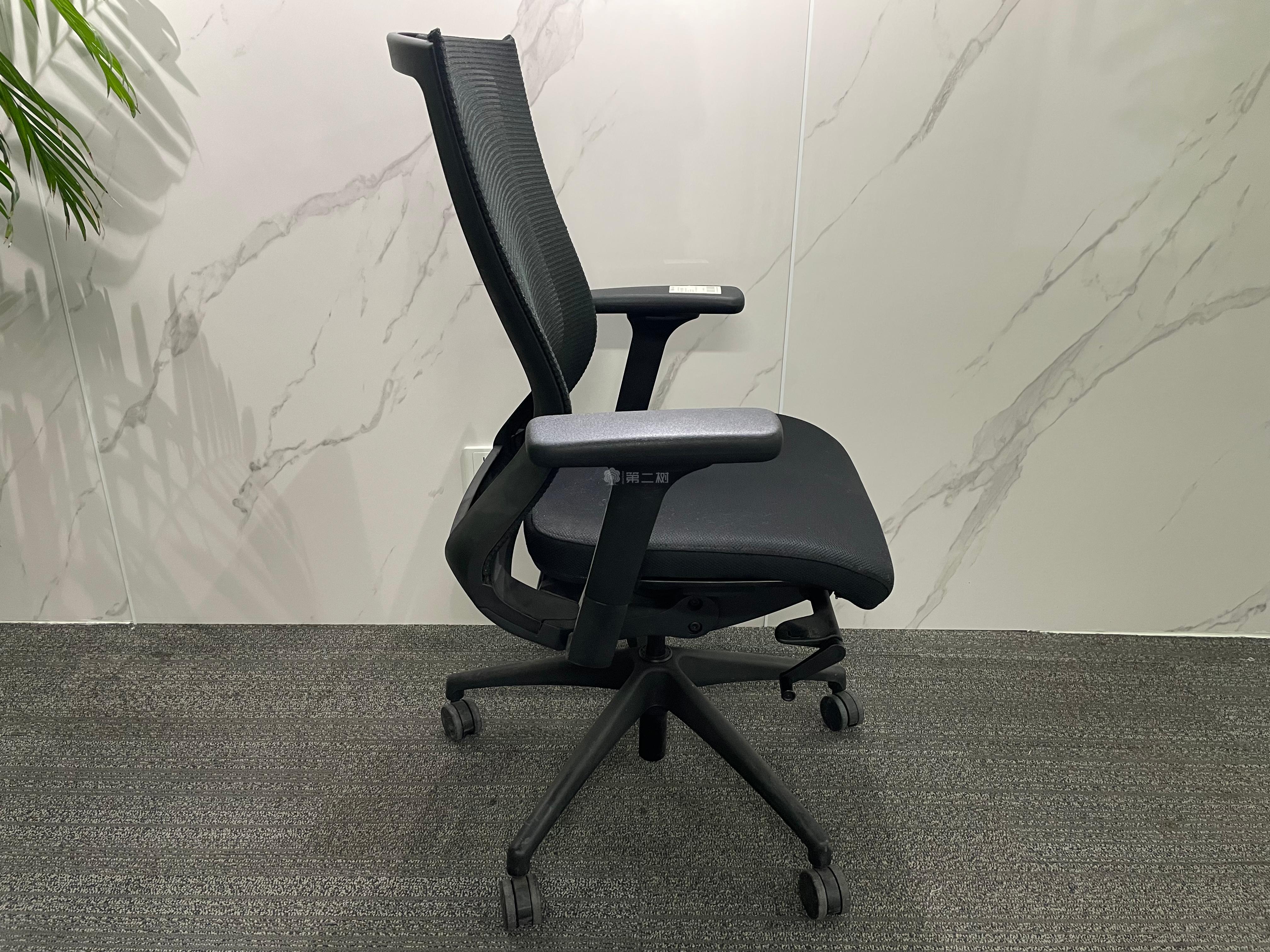 诺梵Novah二手办公椅员工椅布艺转椅电脑椅职员椅带头枕椅子