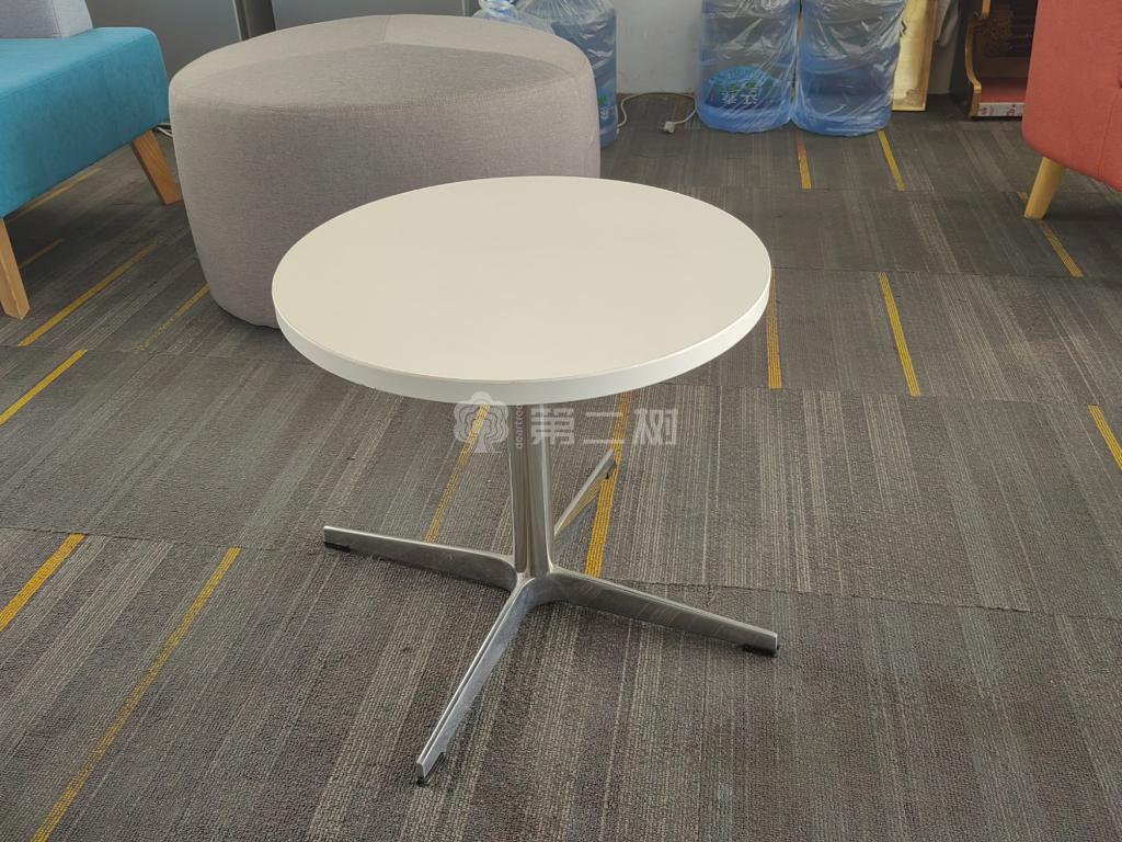 简约二手茶几圆形板式茶几沙发边几