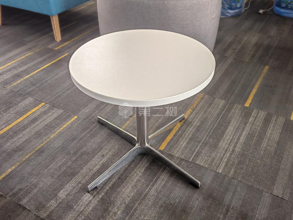 简约二手茶几圆形板式茶几沙发边几