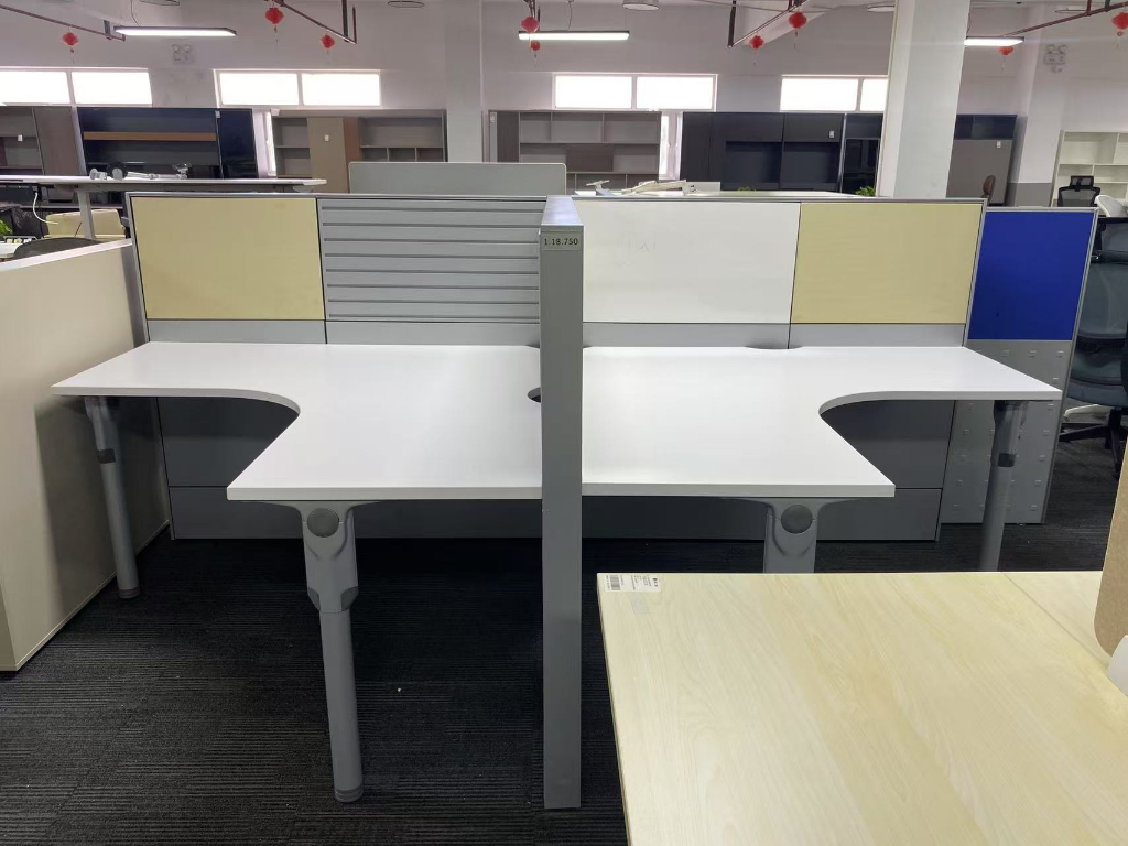 Haworth/海沃氏二手L型屏风工位员工办公桌电脑桌职员桌子