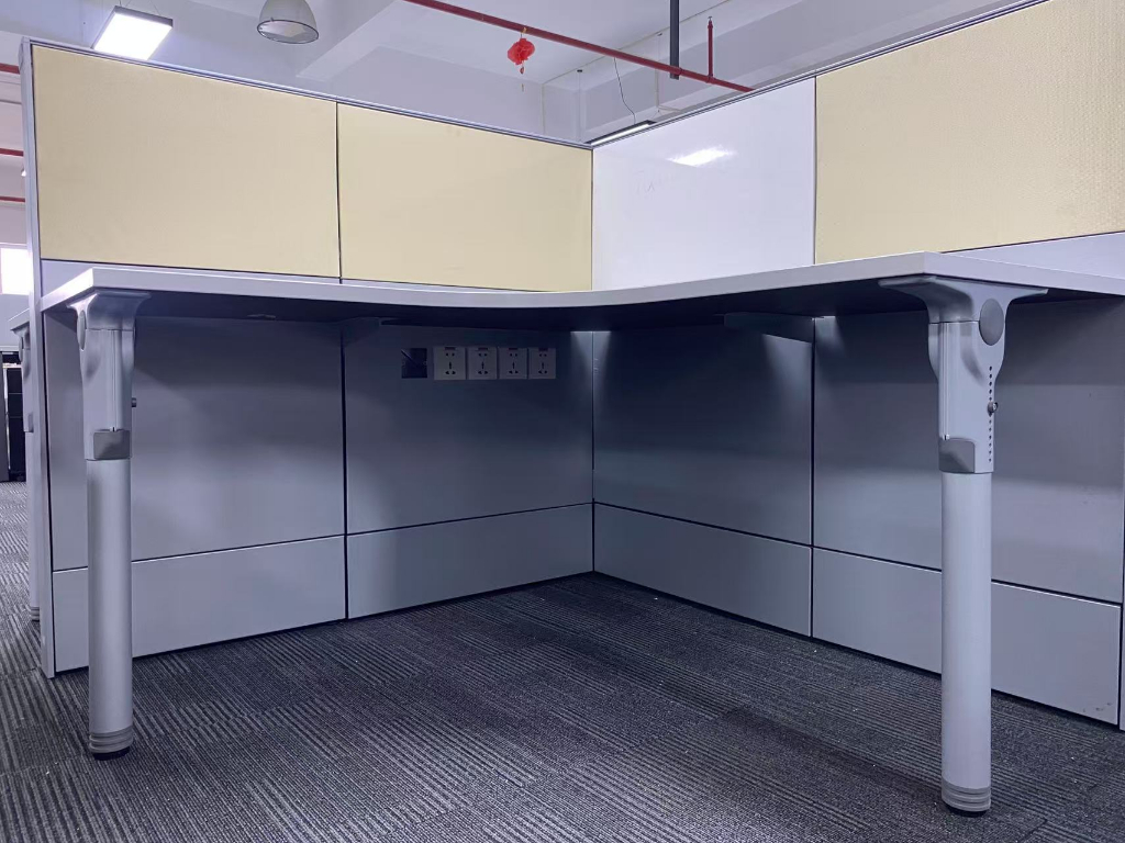 Haworth/海沃氏二手L型屏风工位员工办公桌电脑桌职员桌子