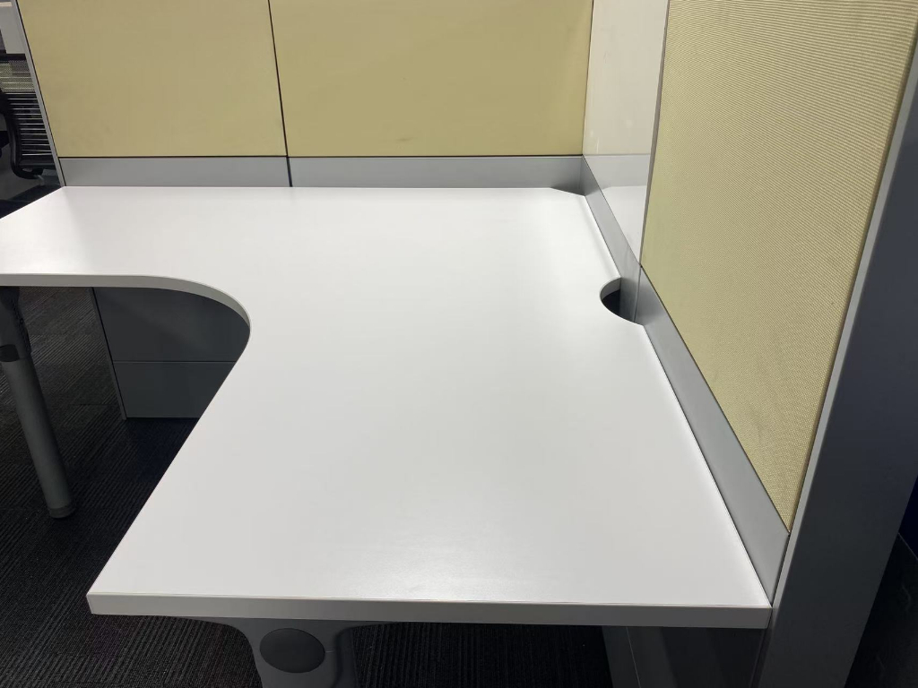 Haworth/海沃氏二手L型屏风工位员工办公桌电脑桌职员桌子