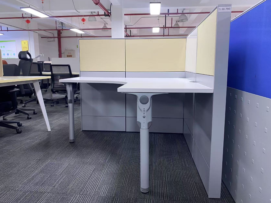 Haworth/海沃氏二手L型屏风工位员工办公桌电脑桌职员桌子