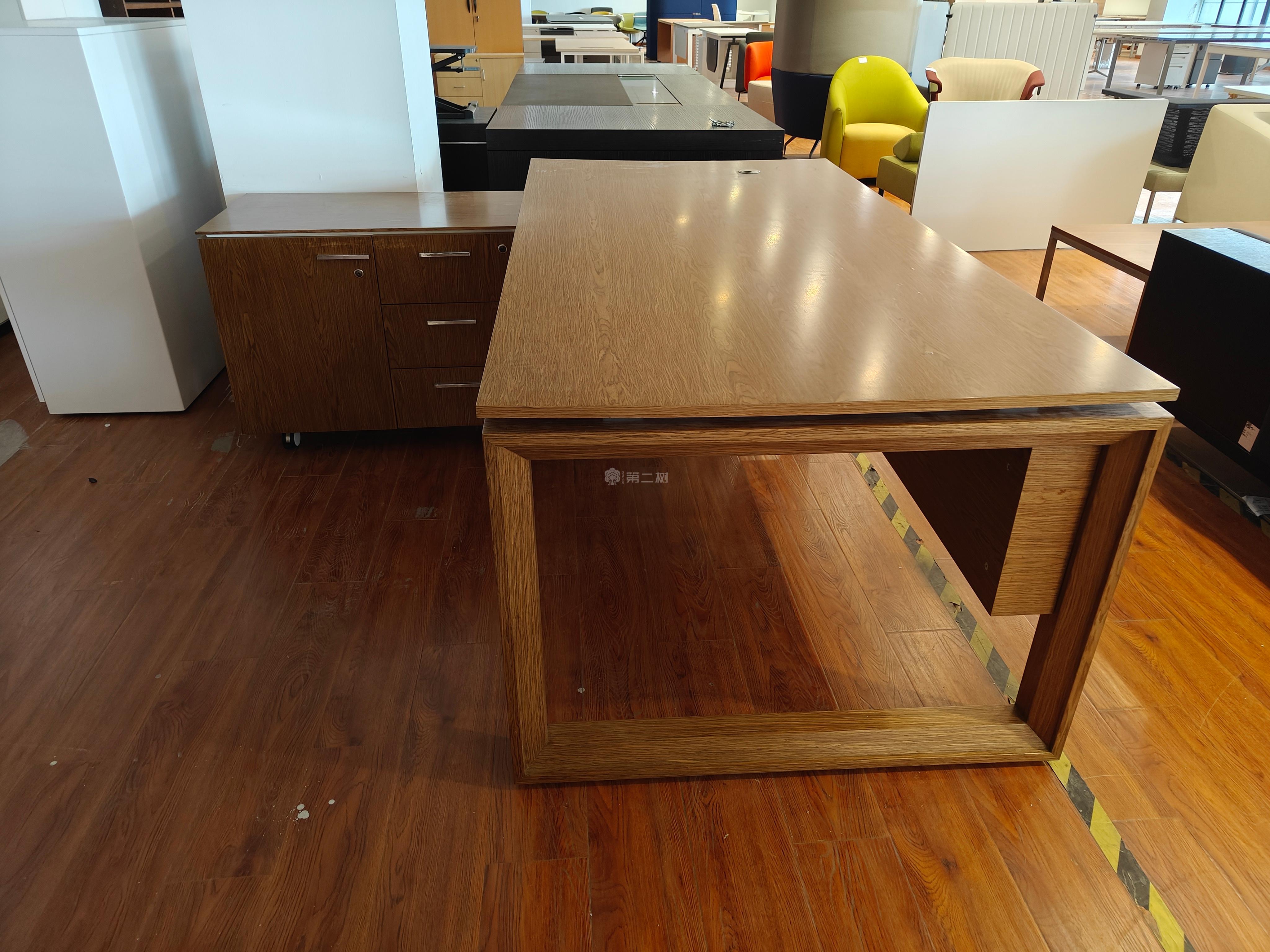 百利Vitctory二手经理桌老板桌行政主管办公桌L型桌子