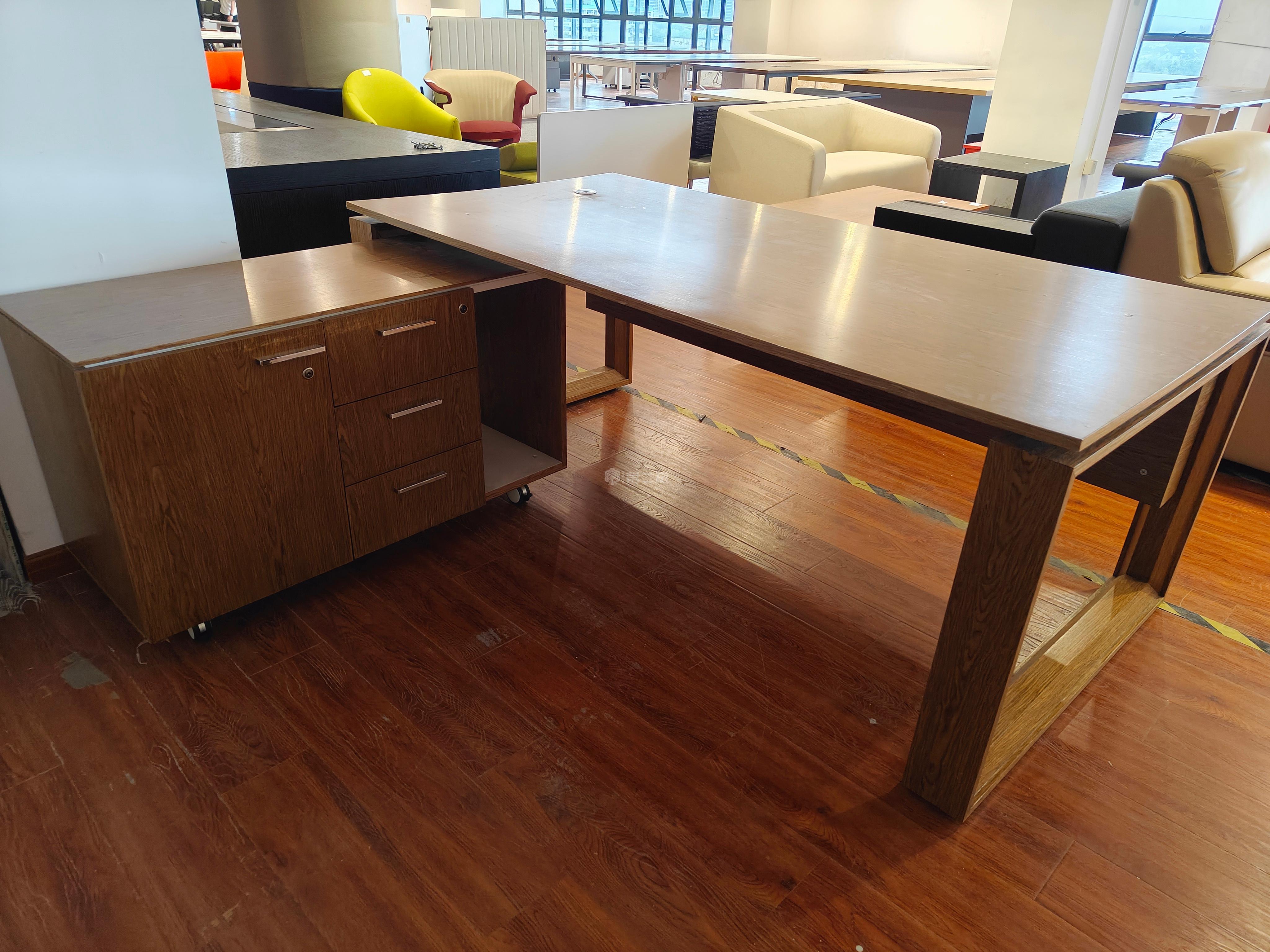 百利Vitctory二手经理桌老板桌行政主管办公桌L型桌子