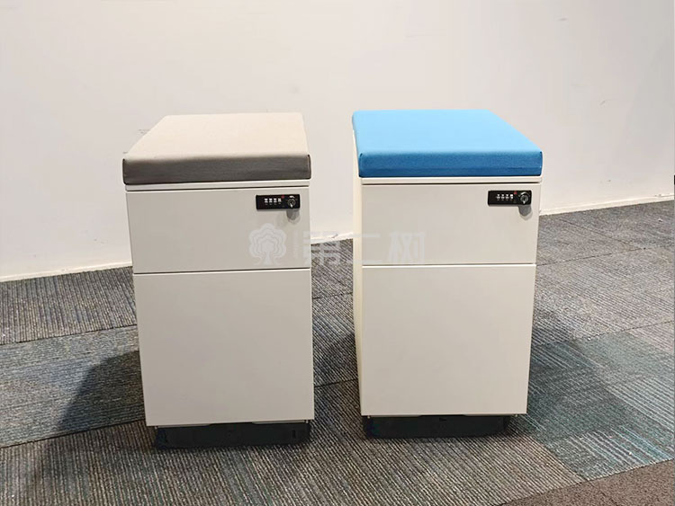 9成新钢制二手两抽柜桌下小推柜活动柜储物二手柜子