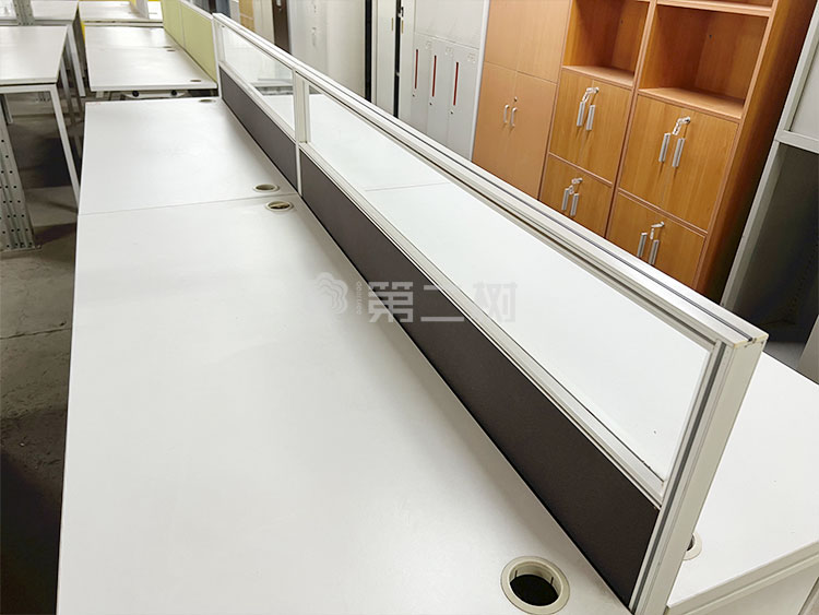 开放式二手办公桌电脑桌职员桌子 二手屏风工位直条桌