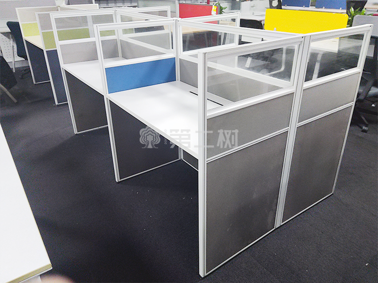 9成新高屏风二手办公桌电脑桌半封闭式工位卡座直条桌子