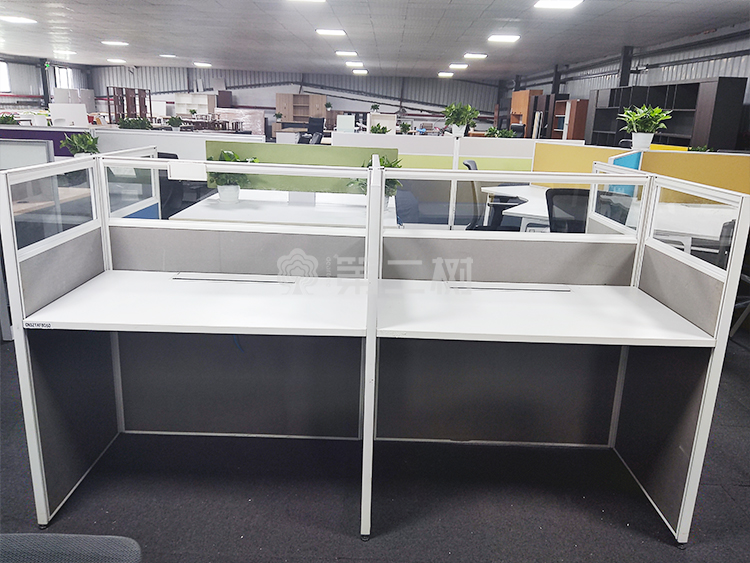 9成新高屏风二手办公桌电脑桌半封闭式工位卡座直条桌子