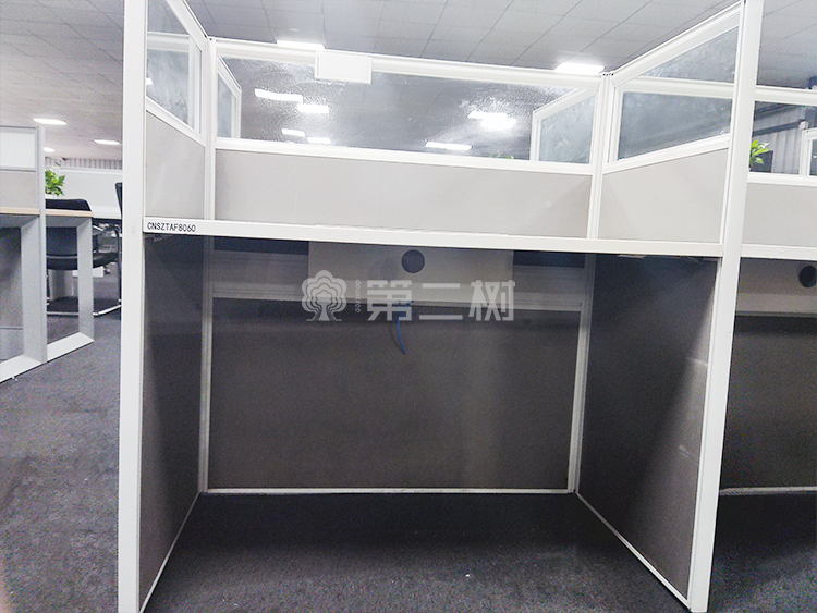 9成新高屏风二手办公桌电脑桌半封闭式工位卡座直条桌子