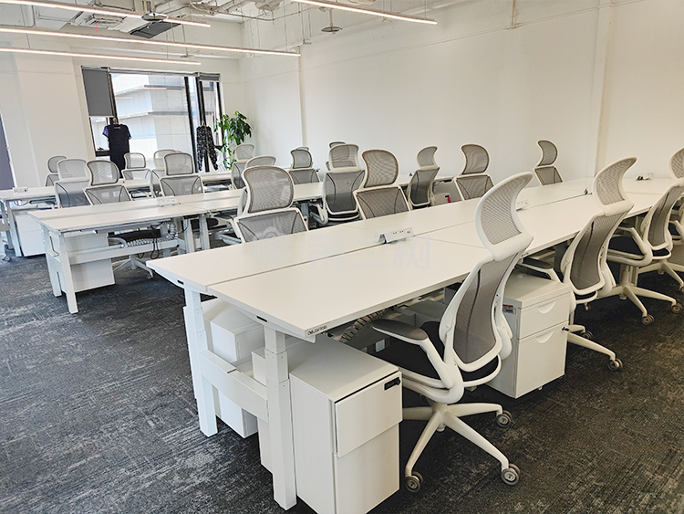 9成新9am二手PESK系列升降桌一体双桌电动办公桌站立办公桌