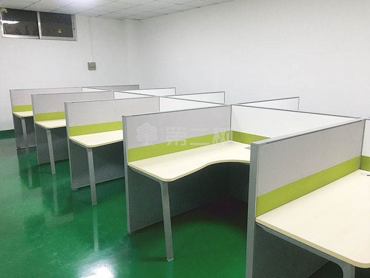 9成新震旦AURORA 二手屏风工位L型办公桌电脑桌职员桌子