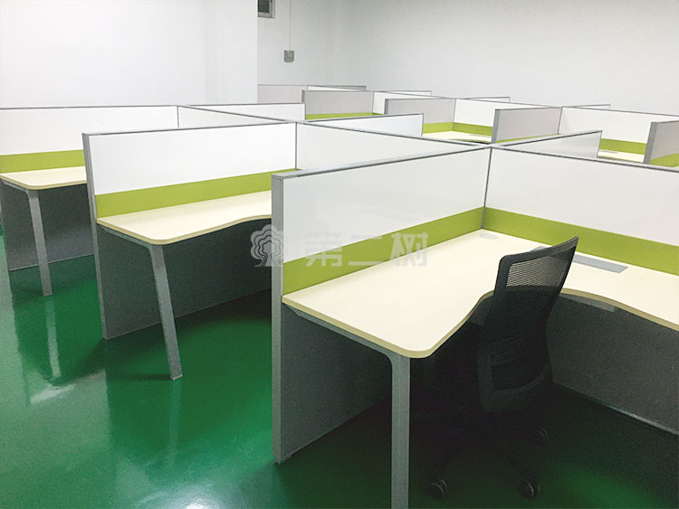 9成新震旦AURORA 二手屏风工位L型办公桌电脑桌职员桌子