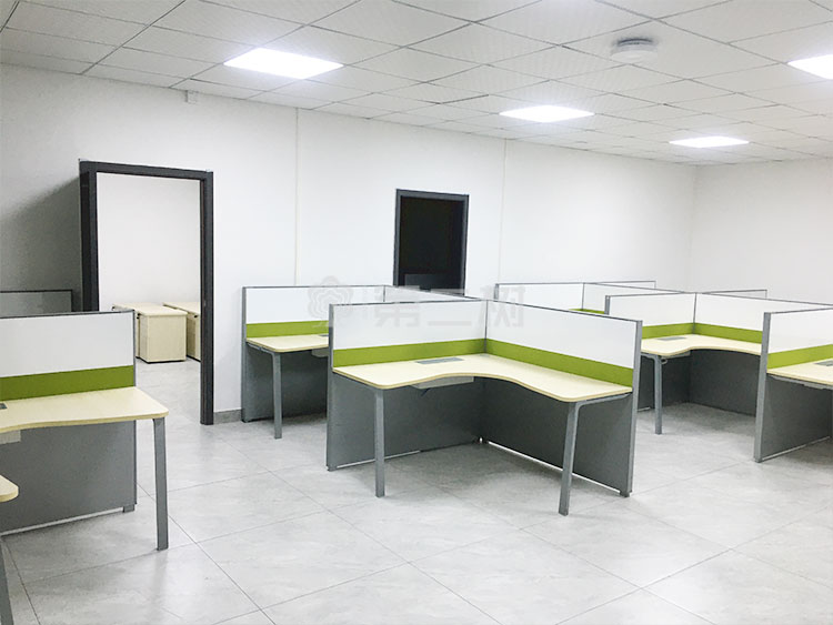 9成新震旦AURORA 二手屏风工位L型办公桌电脑桌职员桌子